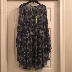 NWT Sam Edelman Grey Patterned Dress